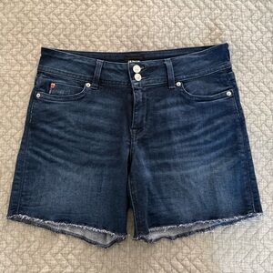 Hudson Jeans Dark Indigo Denim Cutoff Shorts Size 29